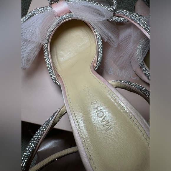 Mach & Mach pink tulle bow pumps - Picture 2 of 9